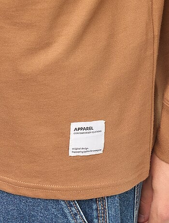Camiseta de punto de manga larga