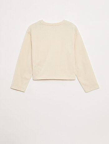 Camiseta de punto de manga larga