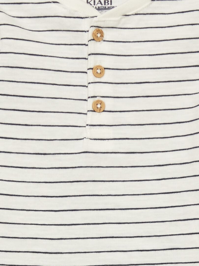 Camiseta de punto de manga larga BLANCO - Kiabi