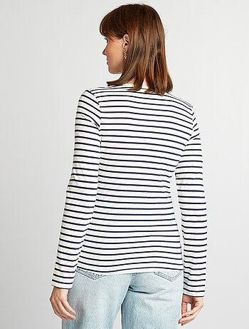 Camiseta de punto de manga larga