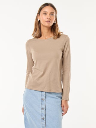 Camiseta de punto de manga larga