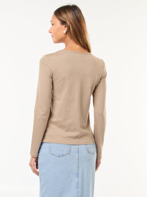 Camiseta de punto de manga larga - Kiabi