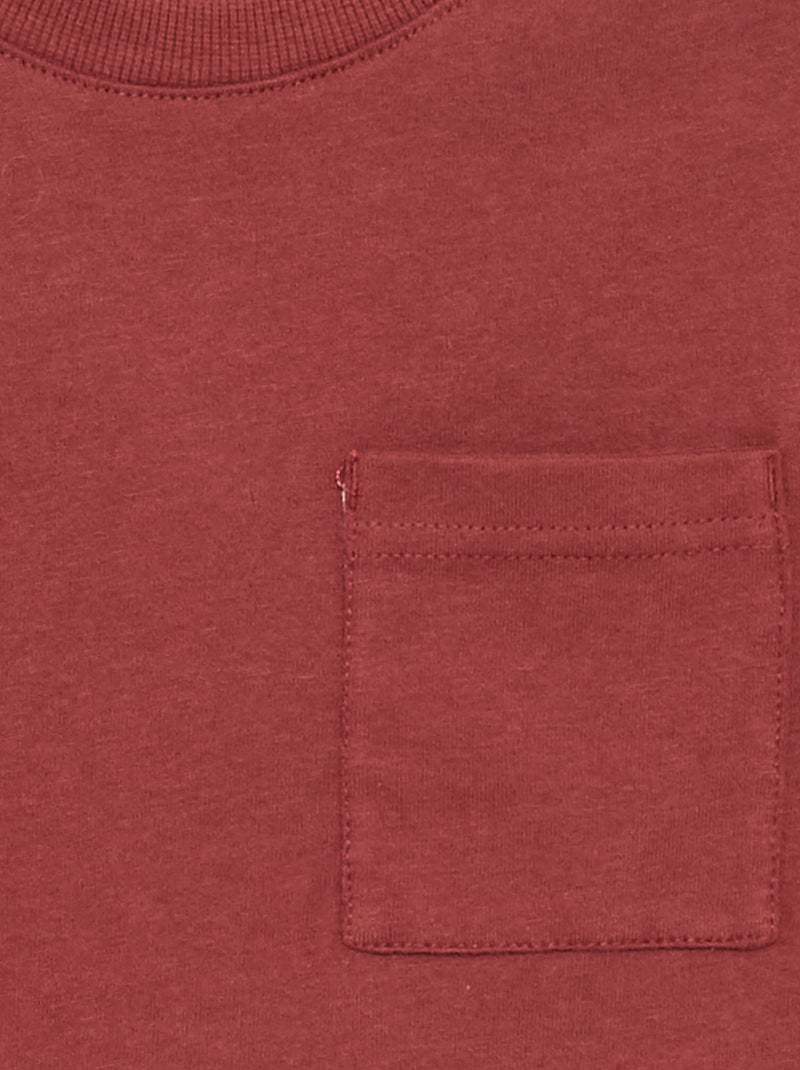 Camiseta de punto de manga larga Marron - Kiabi