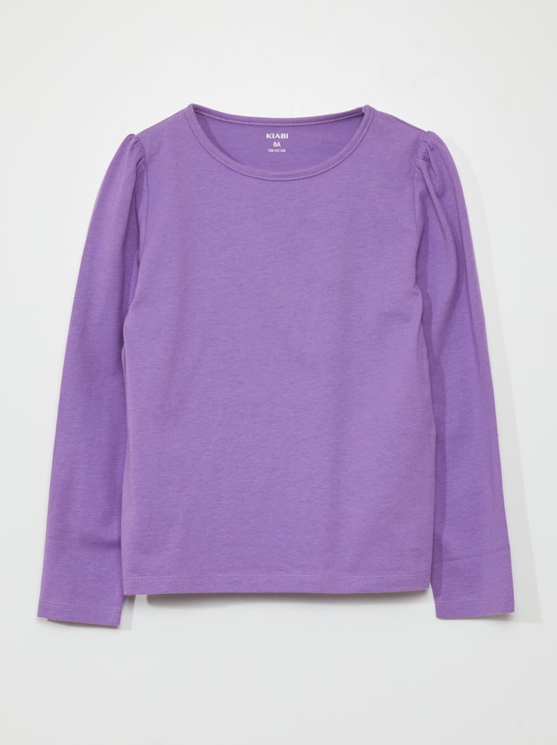 Camiseta de punto de manga larga PURPURA - Kiabi