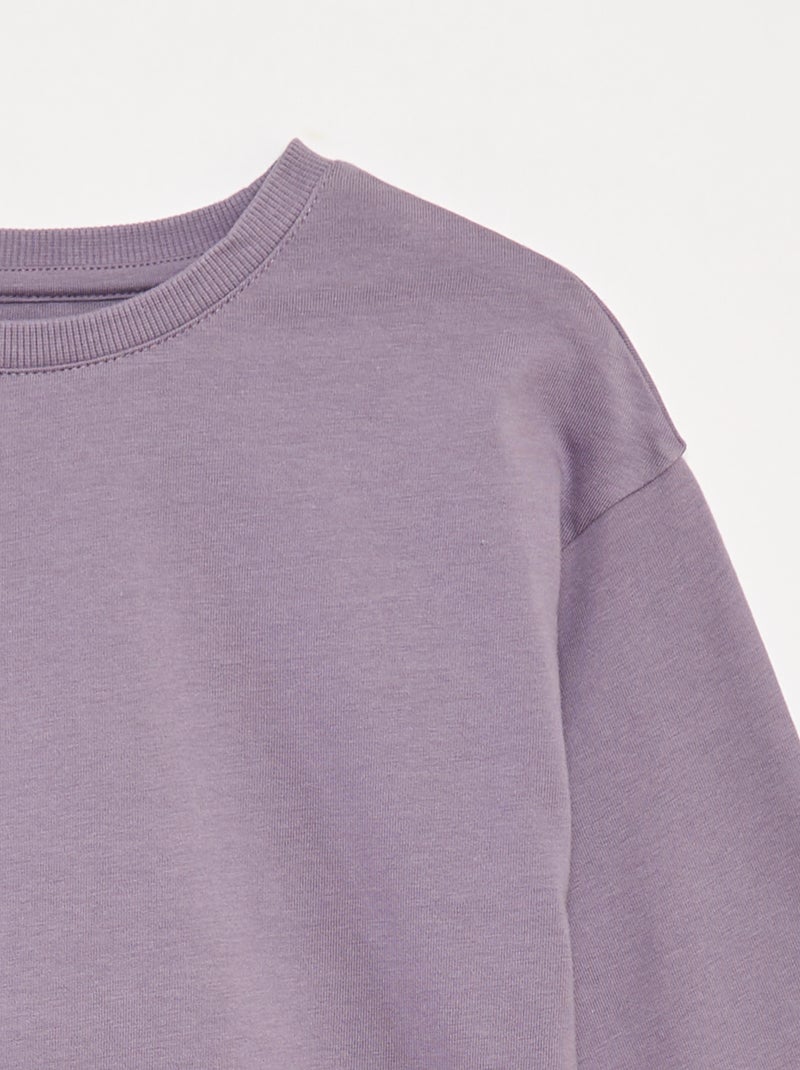 Camiseta de punto de manga larga Purpura - Kiabi