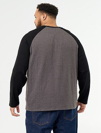 Camiseta de punto de manga larga raglán