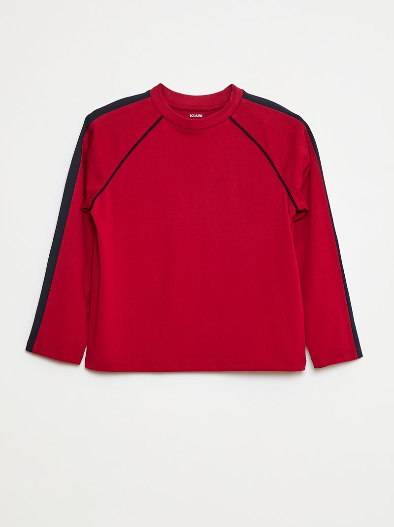 Camiseta de punto de manga larga Rojo - Kiabi