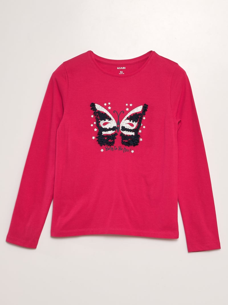 Camiseta de punto de manga larga ROSA - Kiabi