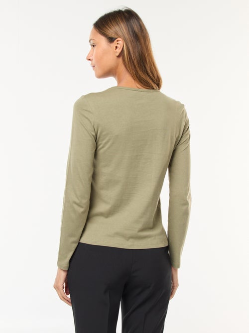 Camiseta de punto de manga larga - Kiabi