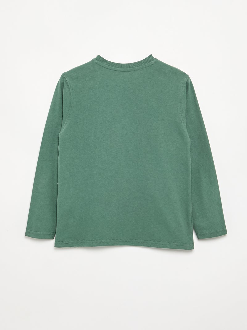 Camiseta de punto de manga larga Verde - Kiabi