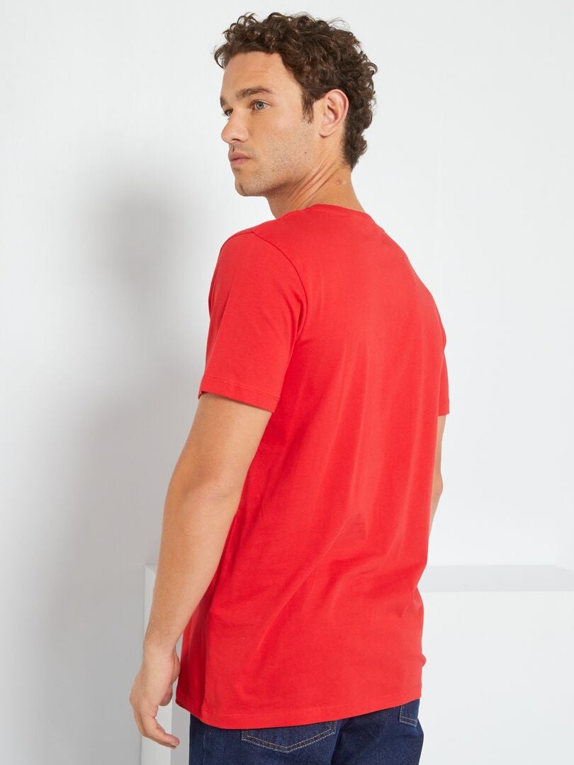 Camiseta de punto de Navidad ROJO - Kiabi