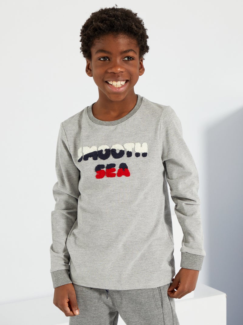 Camiseta de punto de piqué GRIS - Kiabi