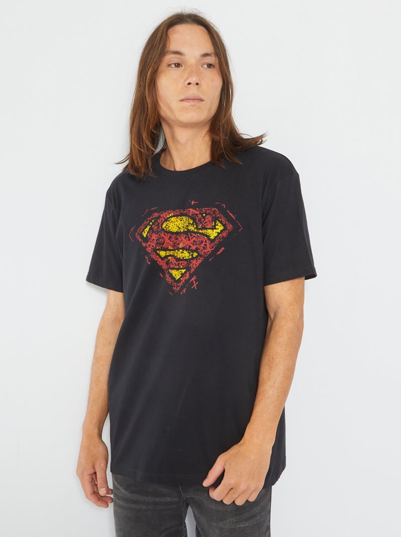 Camiseta de punto de 'Superman' negro - Kiabi