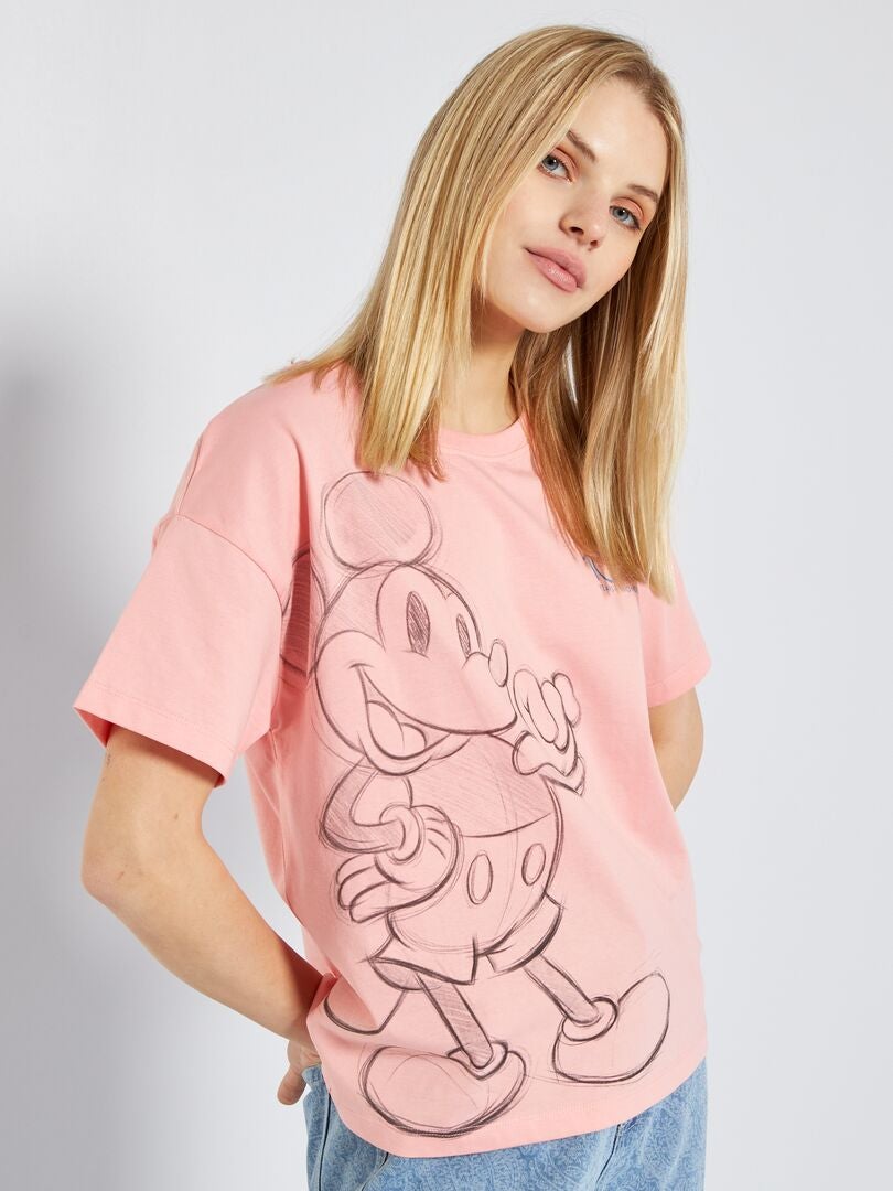 Camiseta de punto 'Disney' ROSA - Kiabi