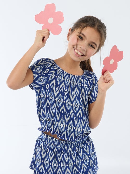 Camiseta de punto elástico - Kiabi