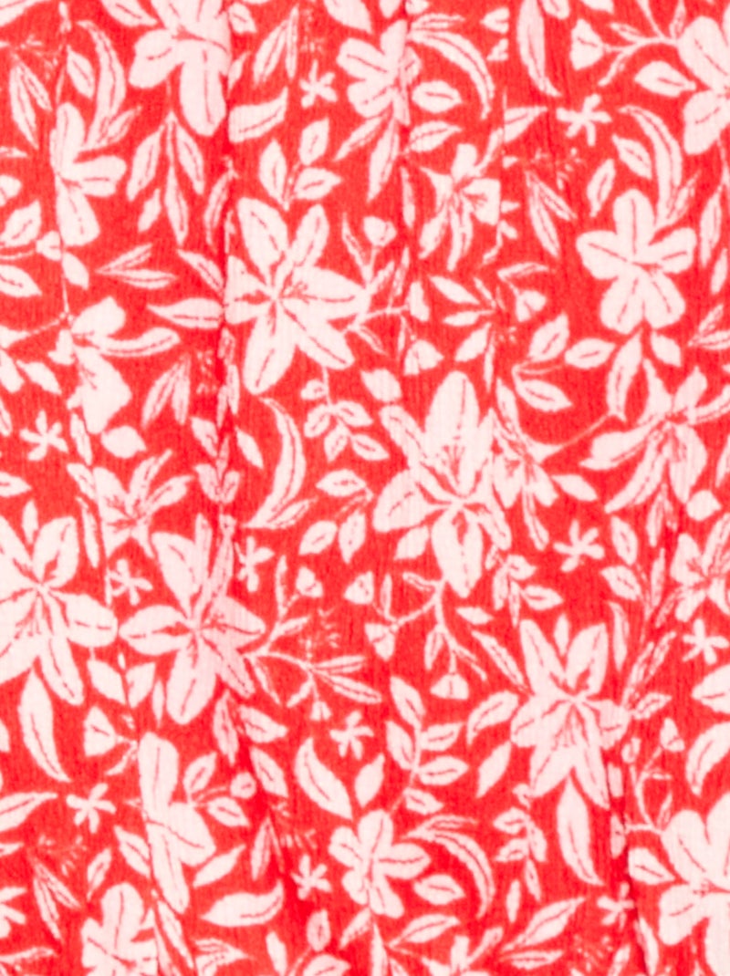 Camiseta de punto elástico Rojo - Kiabi