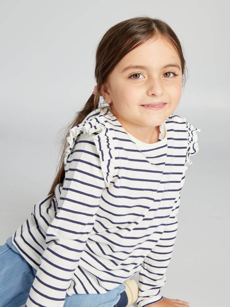 Camiseta de punto estampada - So Easy BLANCO - Kiabi