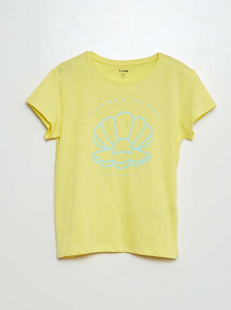 Camiseta de punto estampada AMARILLO - Kiabi