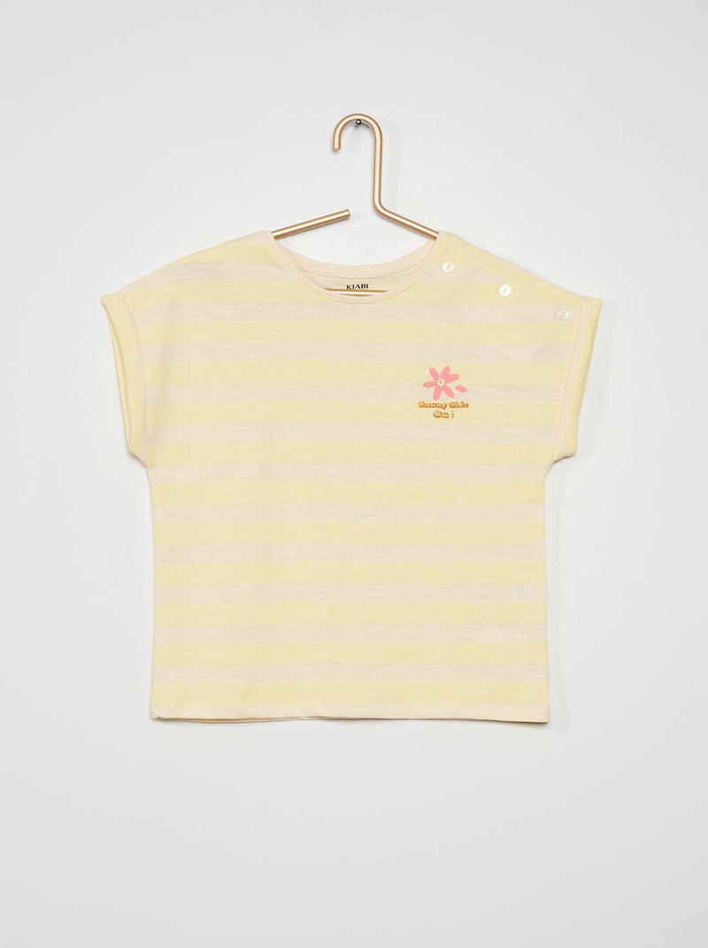 Camiseta de punto estampada AMARILLO - Kiabi