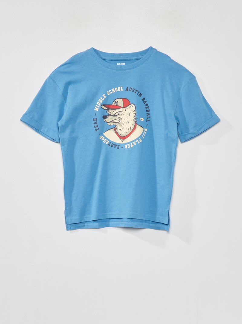 Camiseta de punto estampada BLANCO - Kiabi