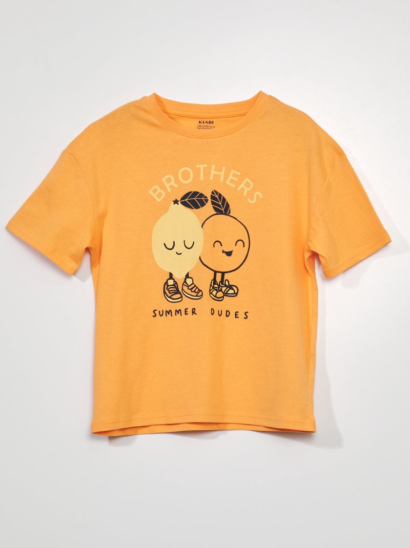 Camiseta de punto estampada BLANCO - Kiabi