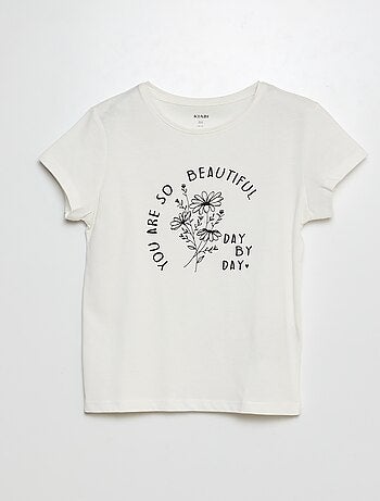 Camiseta de punto estampada