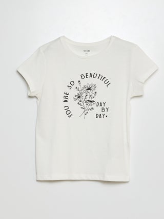 Camiseta de punto estampada
