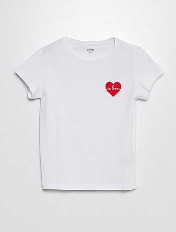 Camiseta de punto estampada