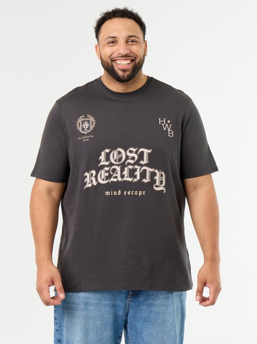 Camiseta de punto estampada de manga corta - Kiabi Camiseta de punto estampada de manga corta - Kiabi