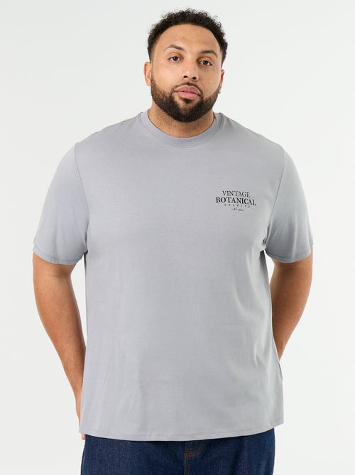 Camiseta de punto estampada de manga corta - Kiabi
