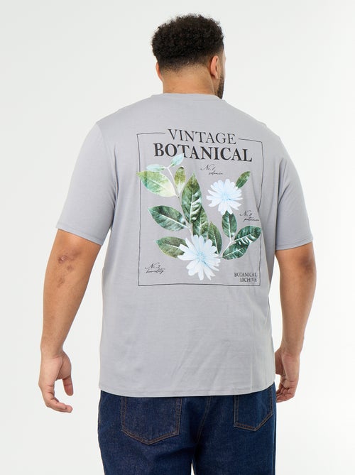 Camiseta de punto estampada de manga corta - Kiabi