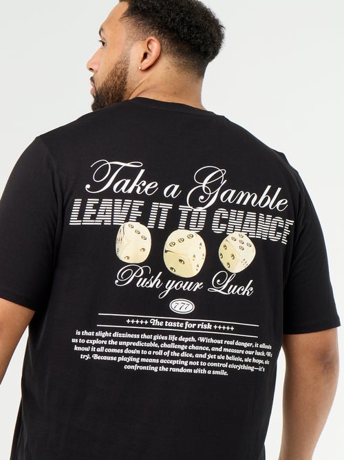 Camiseta de punto estampada de manga corta - Kiabi