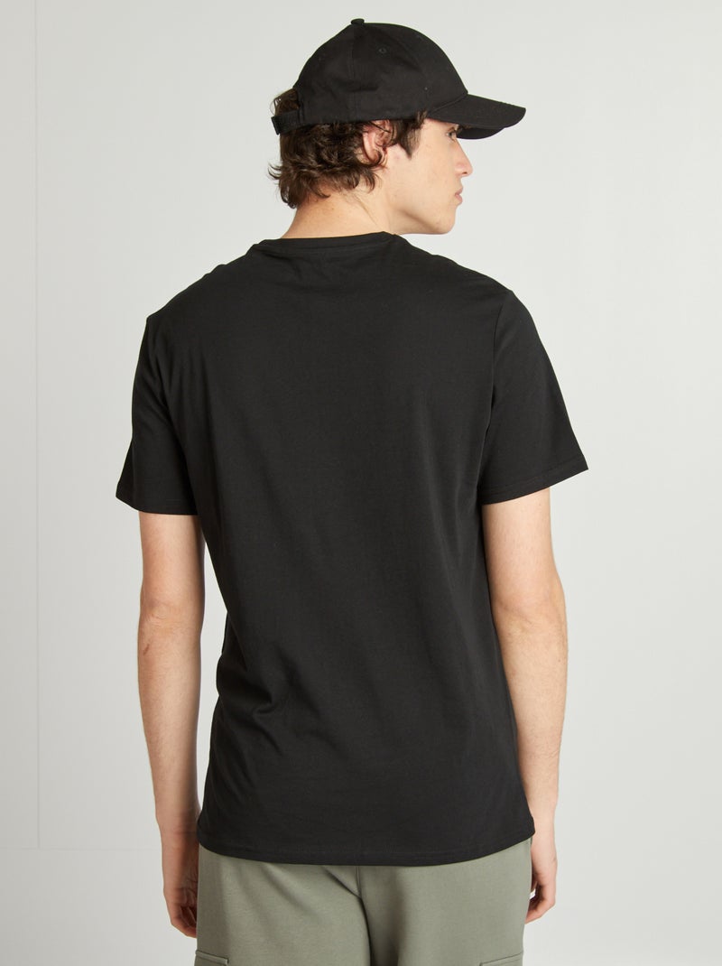 Camiseta de punto estampada NEGRO - Kiabi