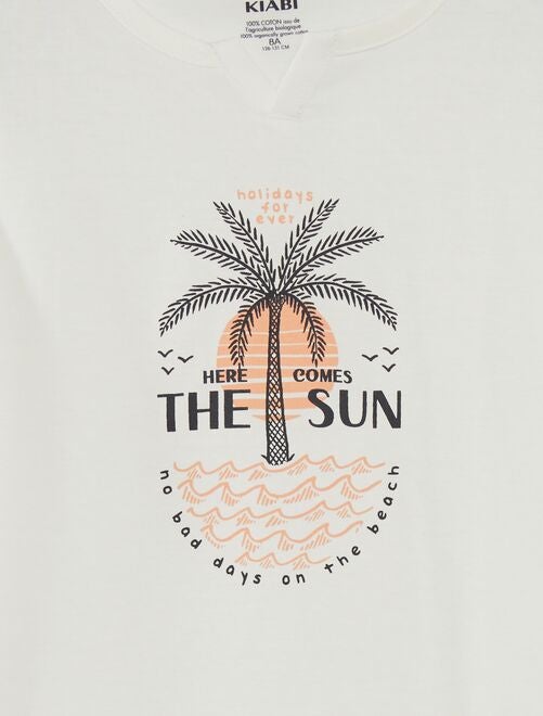 Camiseta de punto estampada 'palmeras' - Kiabi