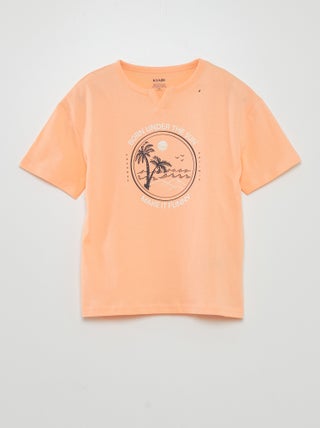 Camiseta de punto estampada 'palmeras'