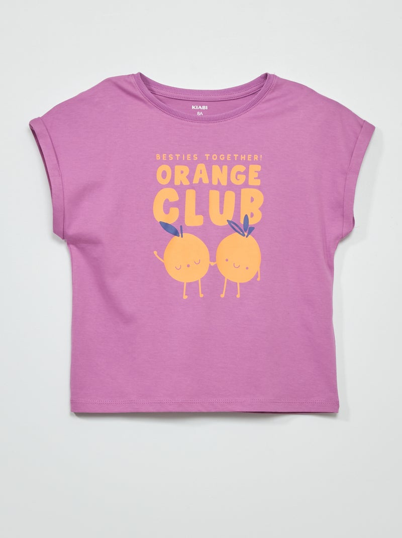Camiseta de punto estampada PURPURA - Kiabi