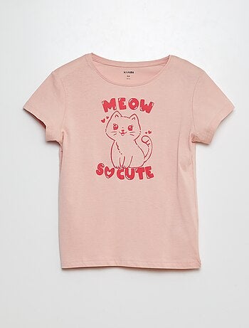 Camiseta de punto estampada