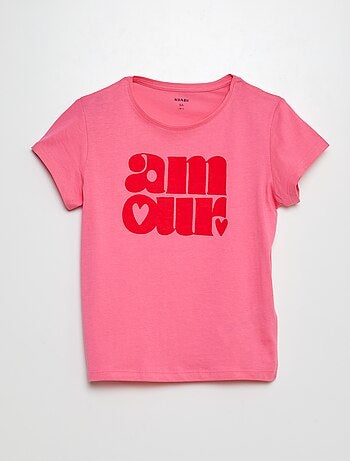 Camiseta de punto estampada