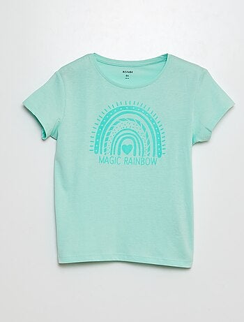 Camiseta de punto estampada