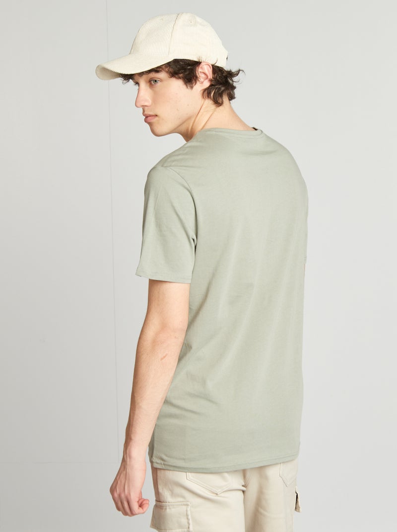 Camiseta de punto estampada VERDE - Kiabi