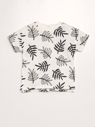 Camiseta de punto estampado