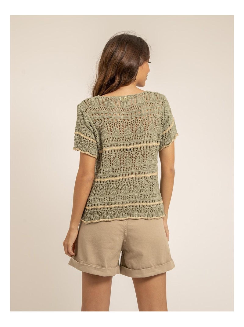 Camiseta de punto FILOMA Caqui - Kiabi