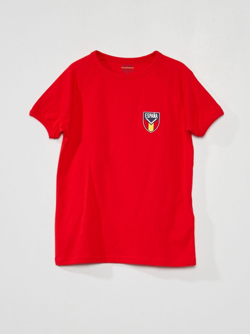Camiseta de punto fútbol ROJO - Kiabi