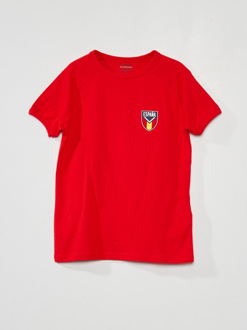 Camiseta de punto fútbol ROJO - Kiabi