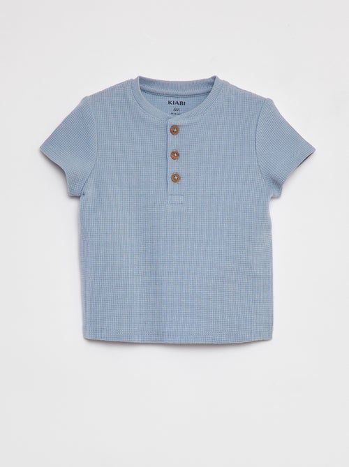 Camiseta de punto gofrado - Kiabi