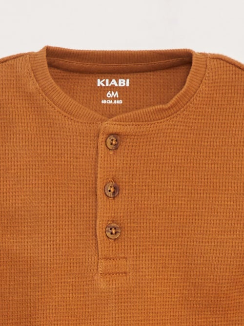 Camiseta de punto gofrado - Kiabi