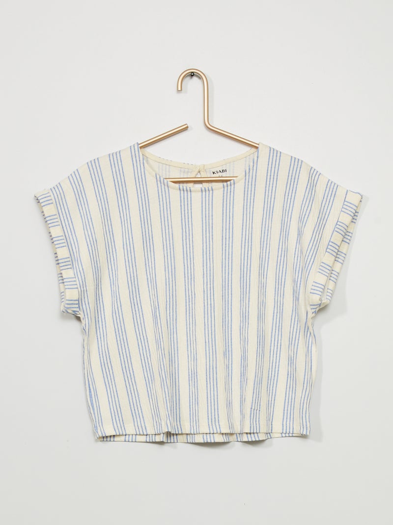 Camiseta de punto gofrado BEIGE - Kiabi