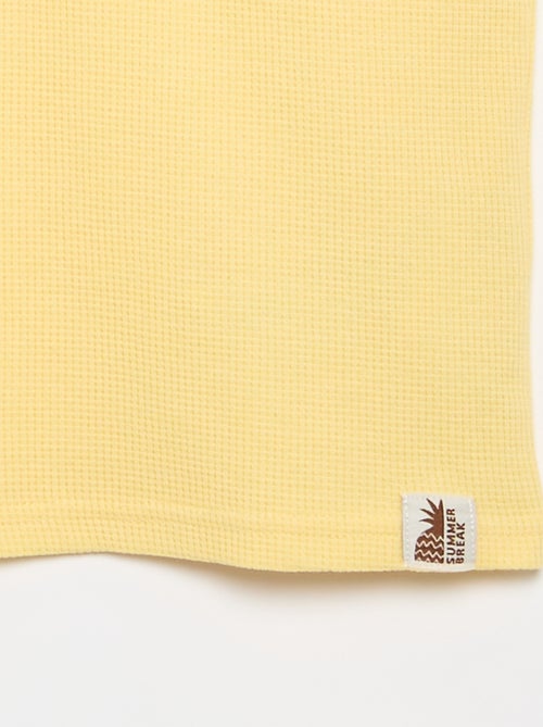 Camiseta de punto gofrado - Kiabi Camiseta de punto gofrado - Kiabi