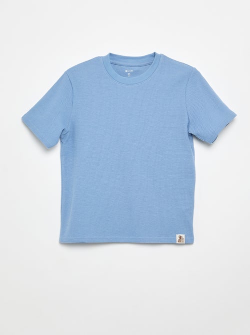 Camiseta de punto gofrado - Kiabi Camiseta de punto gofrado - Kiabi