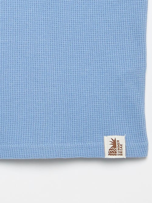 Camiseta de punto gofrado - Kiabi Camiseta de punto gofrado - Kiabi